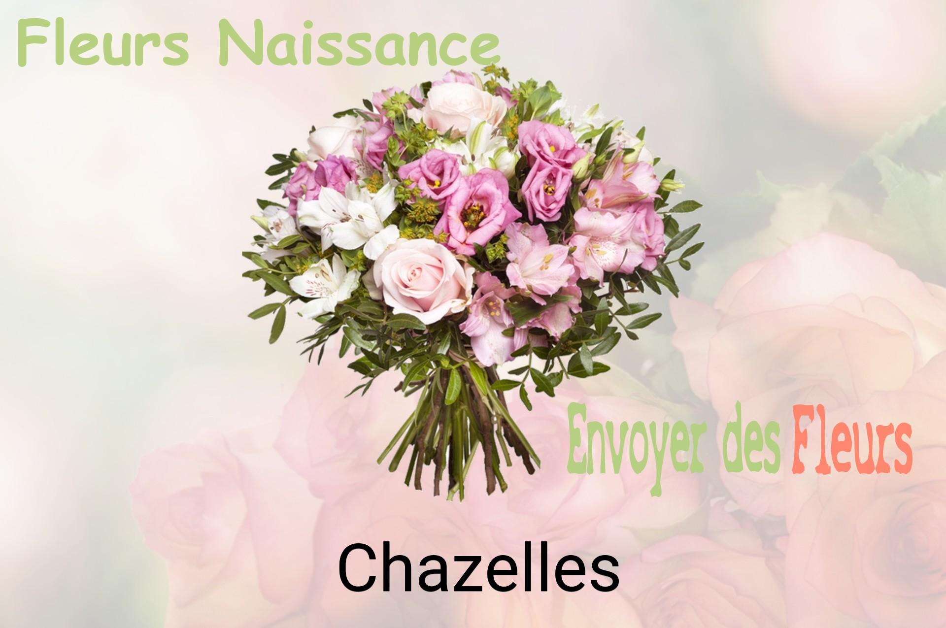 Bouquet de fleurs de naissance livré à Chazelles